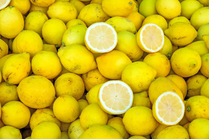 Freshly Harvested Lemons 