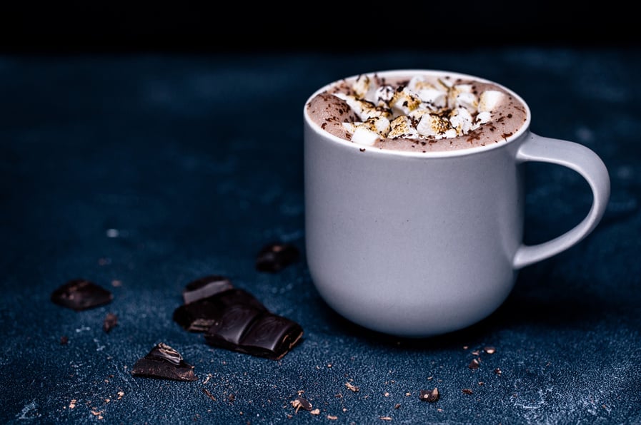 Hot cocoa with chocolate