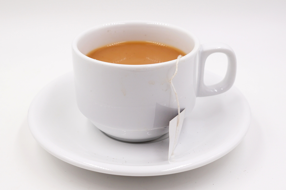 English Breakfast tea with tea bag